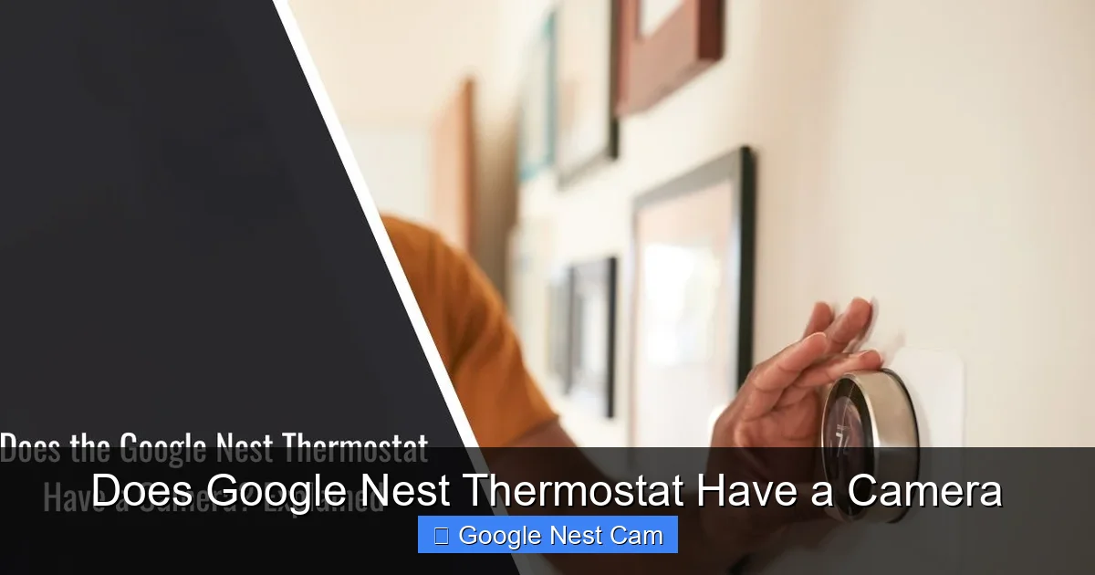 Does Google Nest Thermostat Have a Camera