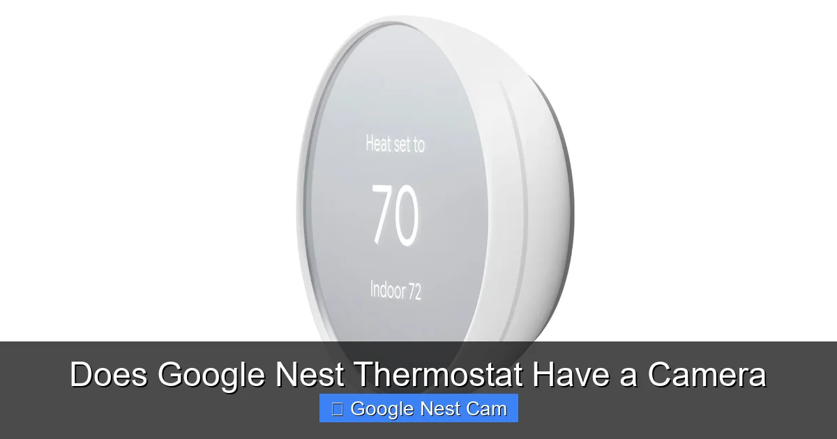 Does Google Nest Thermostat Have a Camera