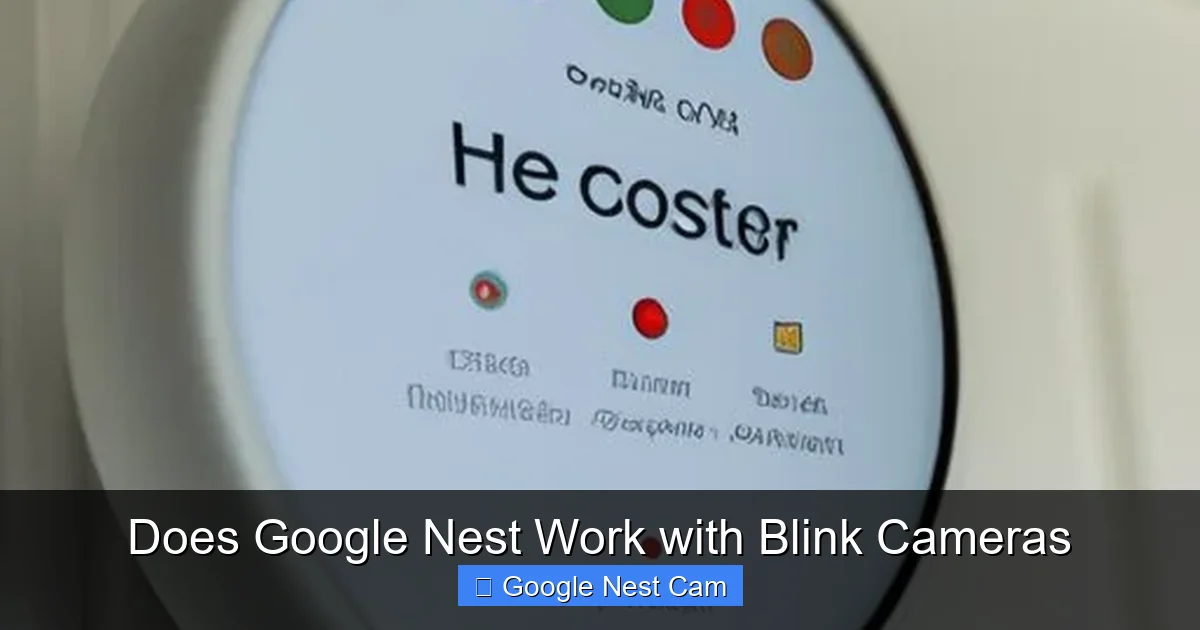 Does Google Nest Work with Blink Cameras