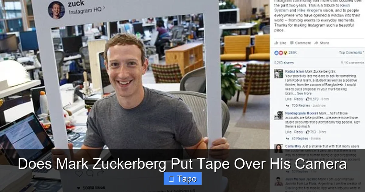 Does Mark Zuckerberg Put Tape Over His Camera