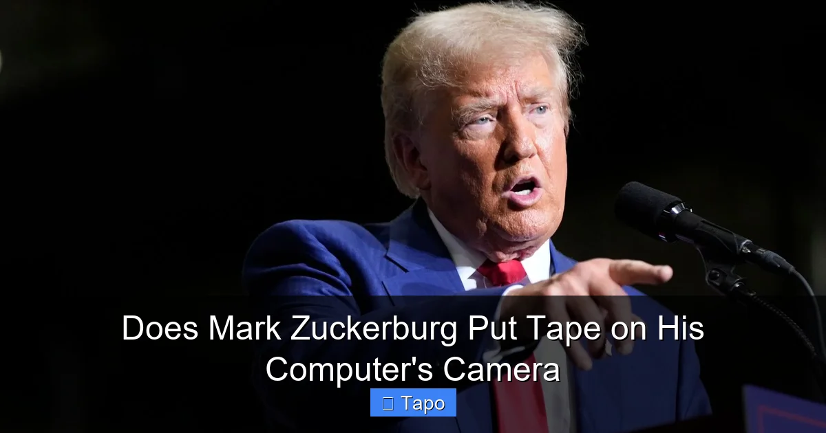 Does Mark Zuckerburg Put Tape on His Computer's Camera