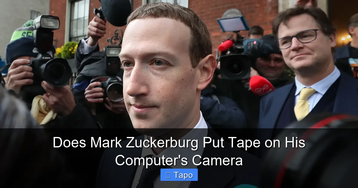 Does Mark Zuckerburg Put Tape on His Computer's Camera