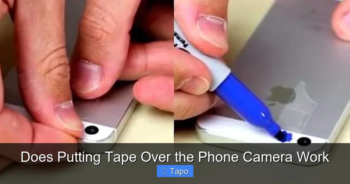 Does Putting Tape Over the Phone Camera Work