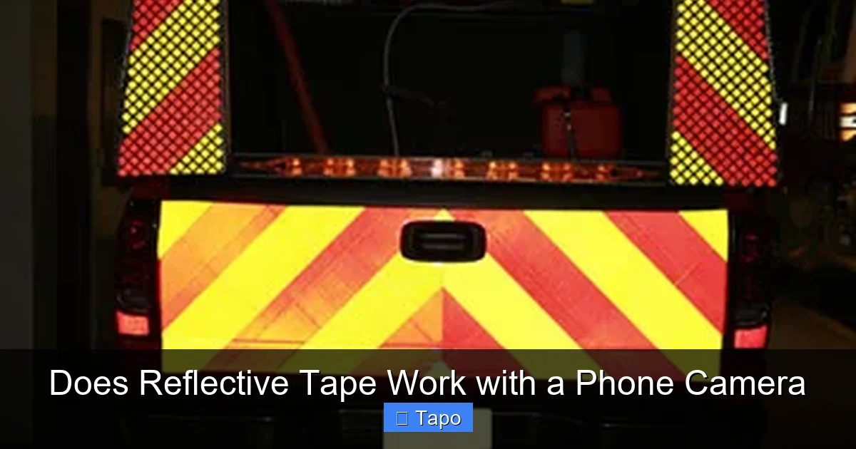 Does Reflective Tape Work with a Phone Camera