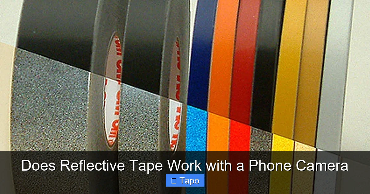Does Reflective Tape Work with a Phone Camera