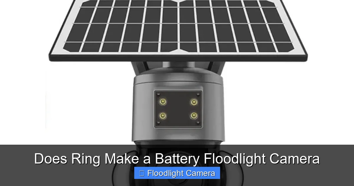 Does Ring Make a Battery Floodlight Camera
