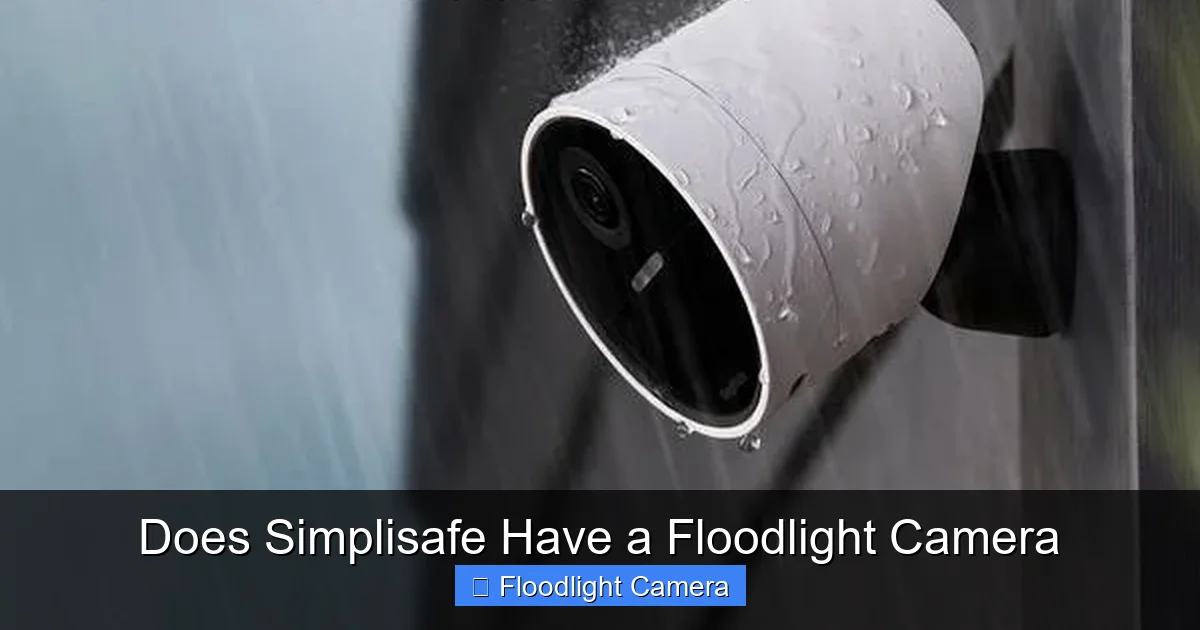 Does Simplisafe Have a Floodlight Camera