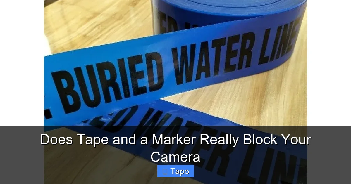 Does Tape and a Marker Really Block Your Camera
