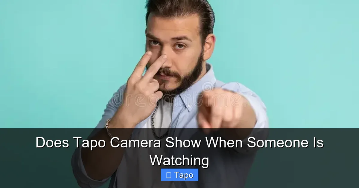 Does Tapo Camera Show When Someone Is Watching