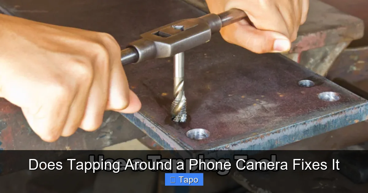 Does Tapping Around a Phone Camera Fixes It
