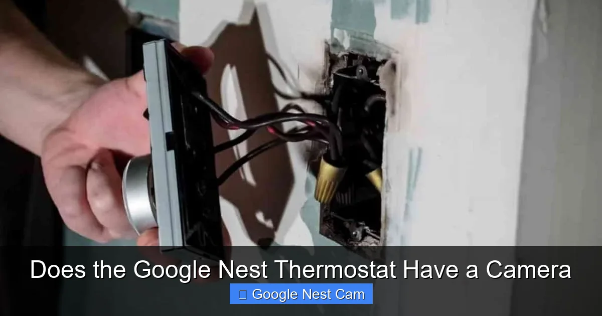 Does the Google Nest Thermostat Have a Camera