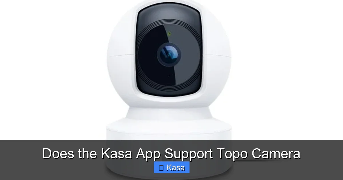 Does the Kasa App Support Topo Camera