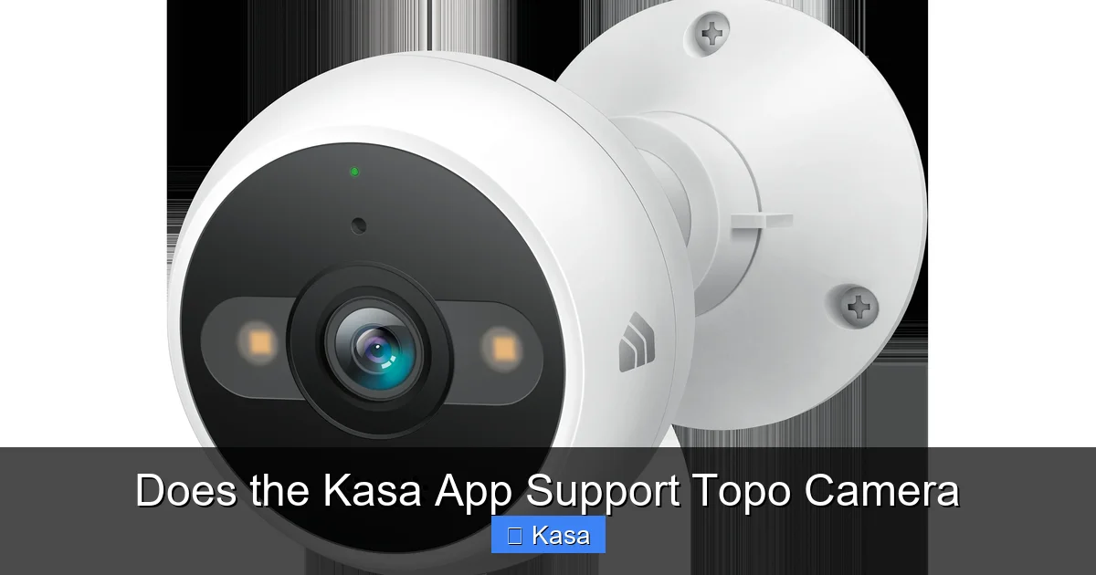 Does the Kasa App Support Topo Camera