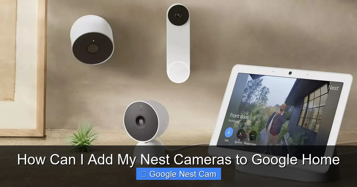 How Can I Add My Nest Cameras to Google Home