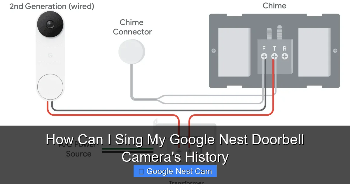 How Can I Sing My Google Nest Doorbell Camera's History