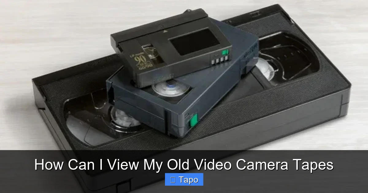 How Can I View My Old Video Camera Tapes