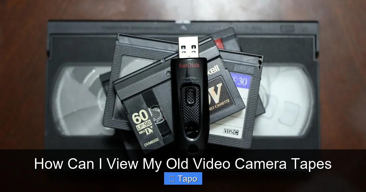 How Can I View My Old Video Camera Tapes