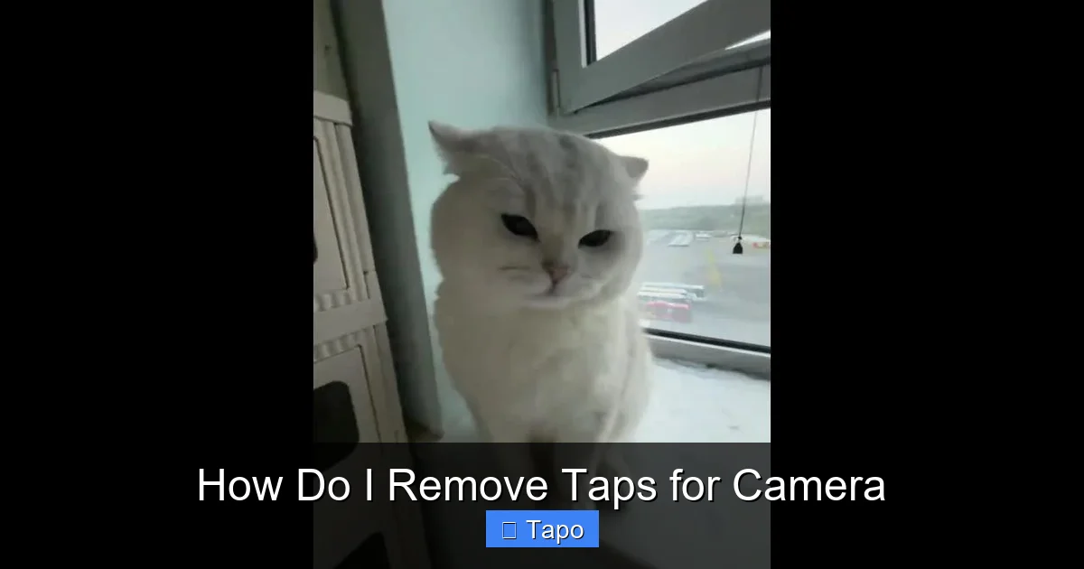 How Do I Remove Taps for Camera