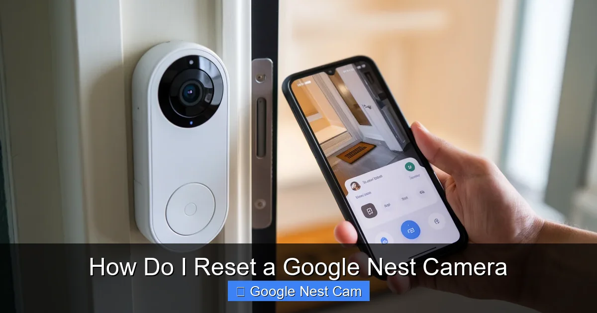 How Do I Reset a Google Nest Camera