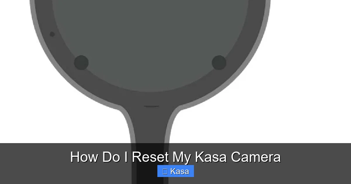 How Do I Reset My Kasa Camera