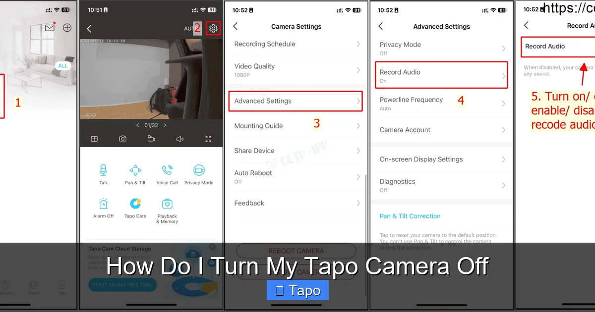 How Do I Turn My Tapo Camera Off
