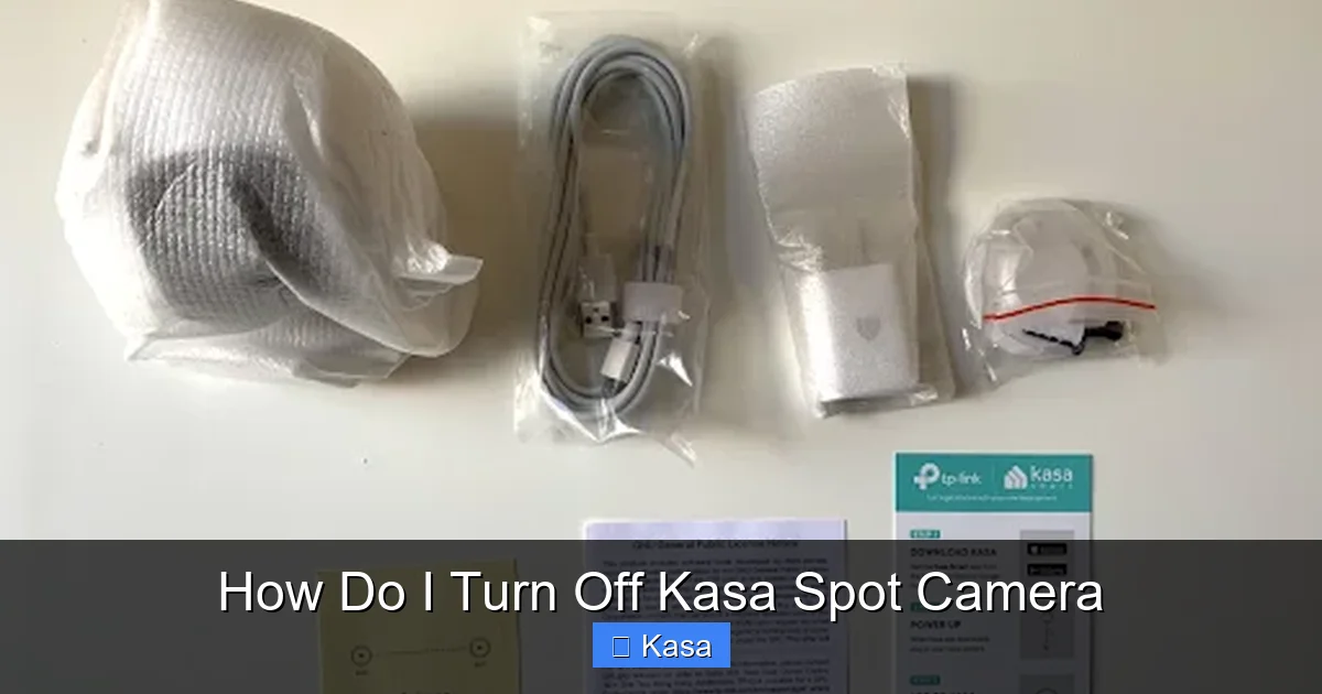 How Do I Turn Off Kasa Spot Camera