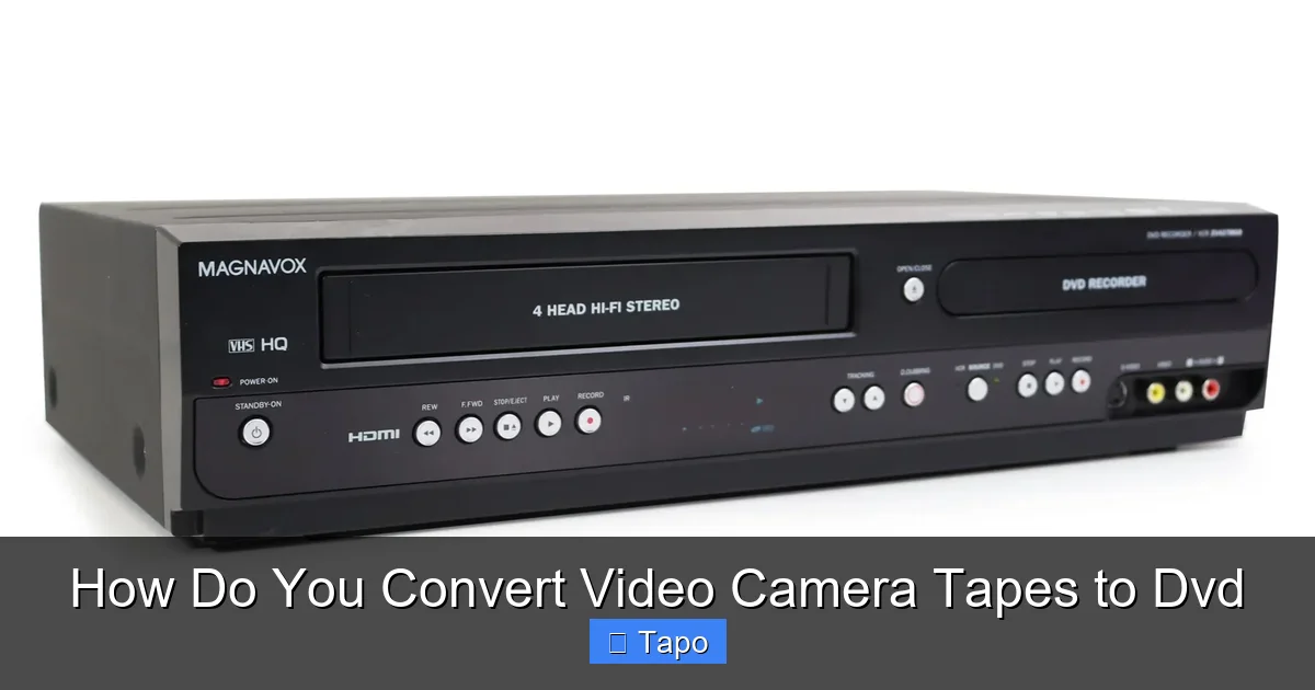 How Do You Convert Video Camera Tapes to Dvd