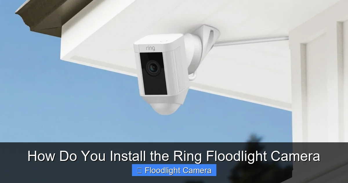 How Do You Install the Ring Floodlight Camera