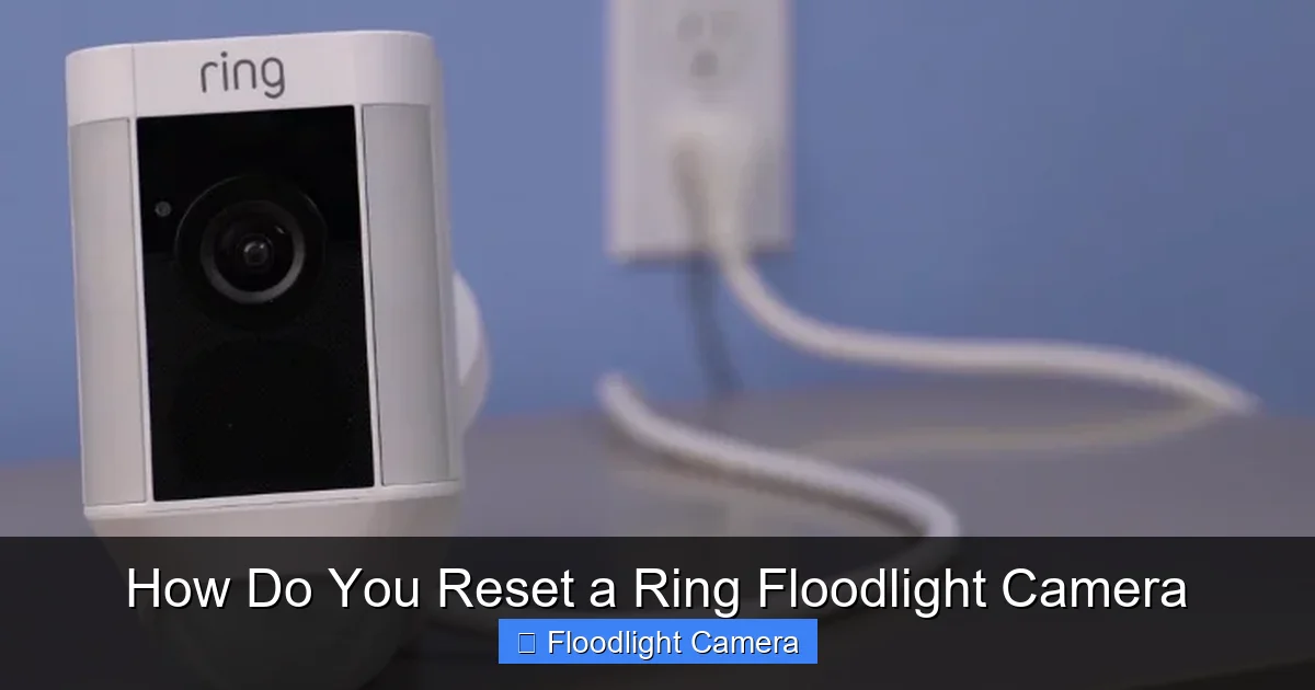 How Do You Reset a Ring Floodlight Camera