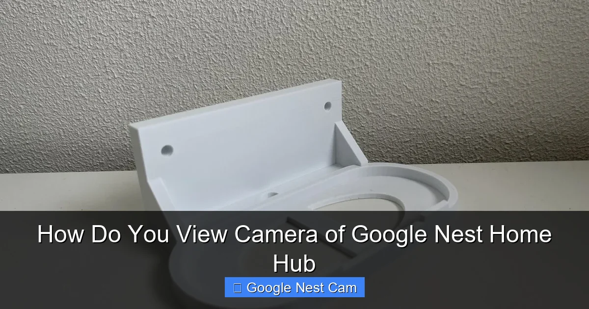 How Do You View Camera of Google Nest Home Hub