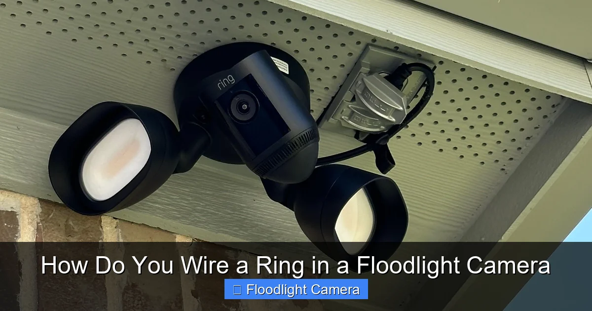 How Do You Wire a Ring in a Floodlight Camera