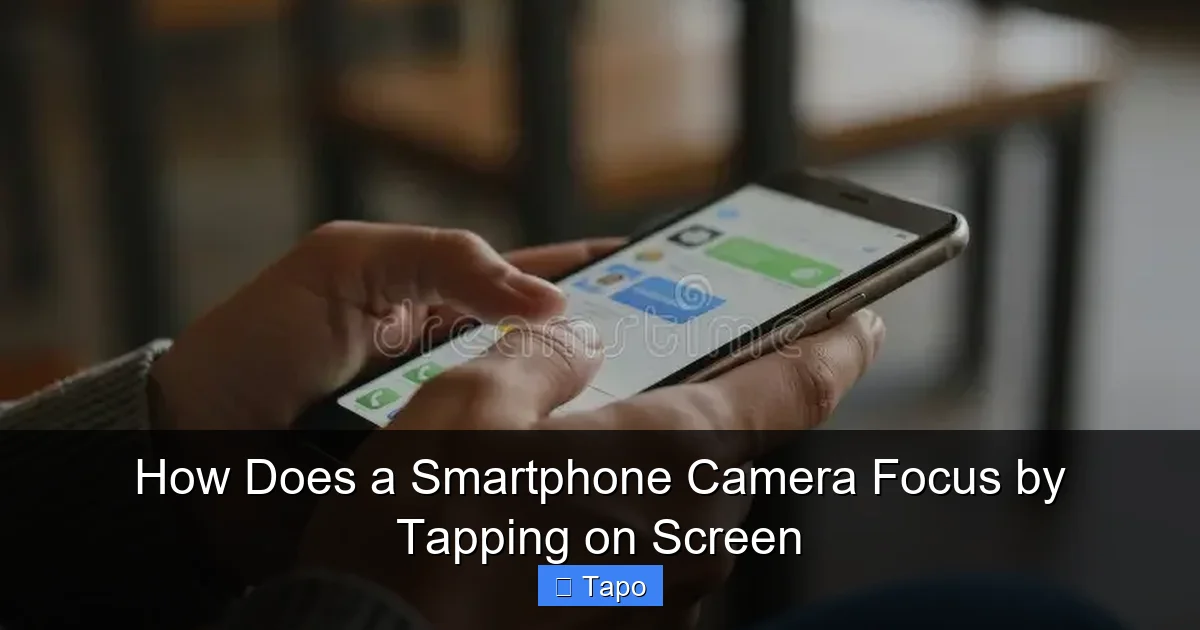 How Does a Smartphone Camera Focus by Tapping on Screen