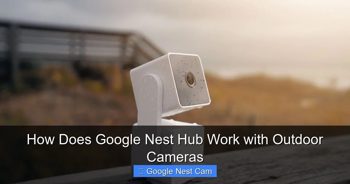 How Does Google Nest Hub Work with Outdoor Cameras