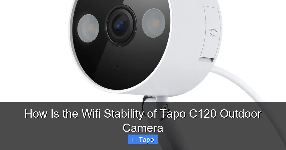 How Is the Wifi Stability of Tapo C120 Outdoor Camera