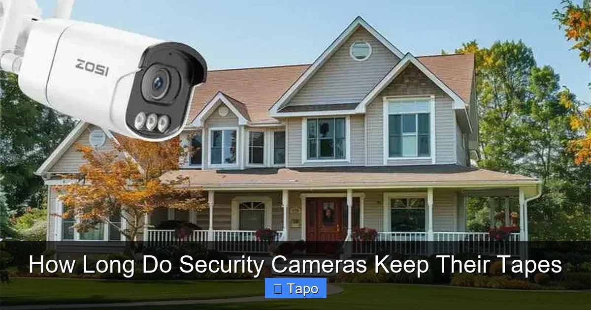How Long Do Security Cameras Keep Their Tapes