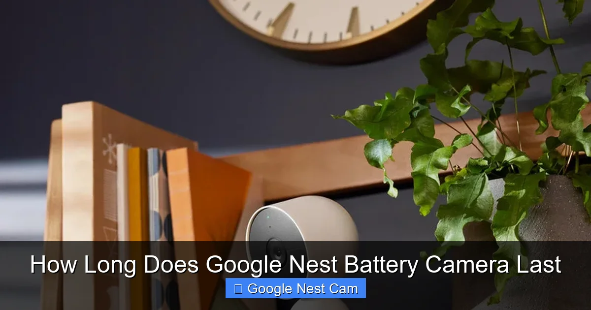 How Long Does Google Nest Battery Camera Last
