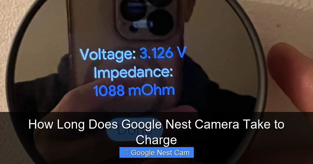 How Long Does Google Nest Camera Take to Charge