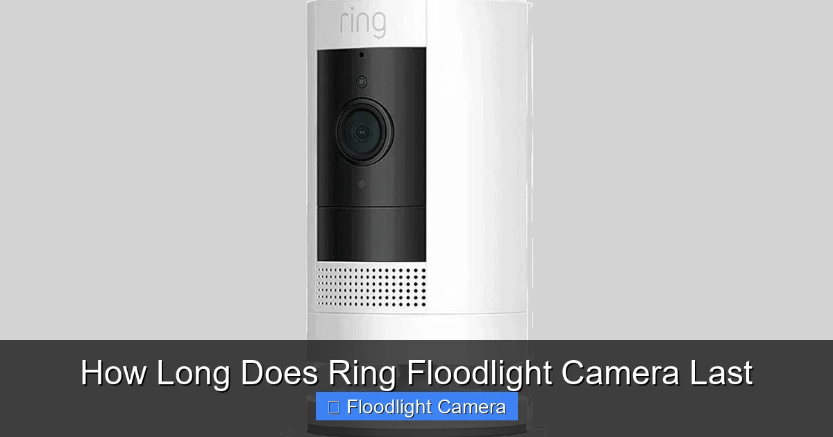 How Long Does Ring Floodlight Camera Last