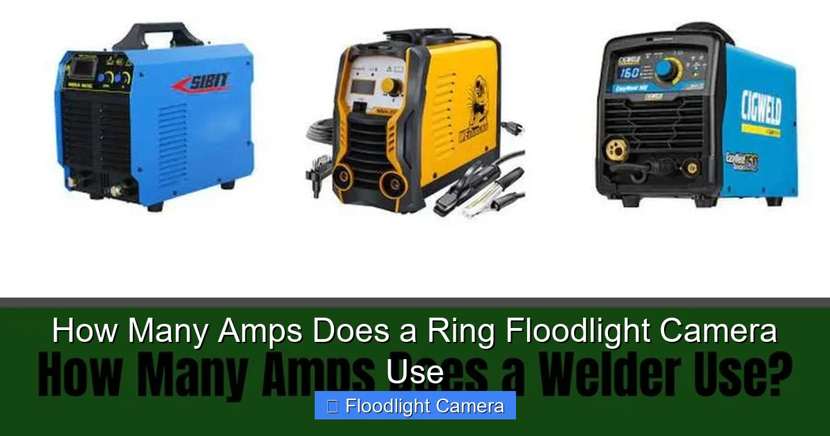 How Many Amps Does a Ring Floodlight Camera Use