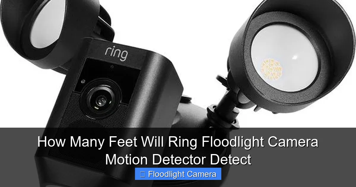 How Many Feet Will Ring Floodlight Camera Motion Detector Detect