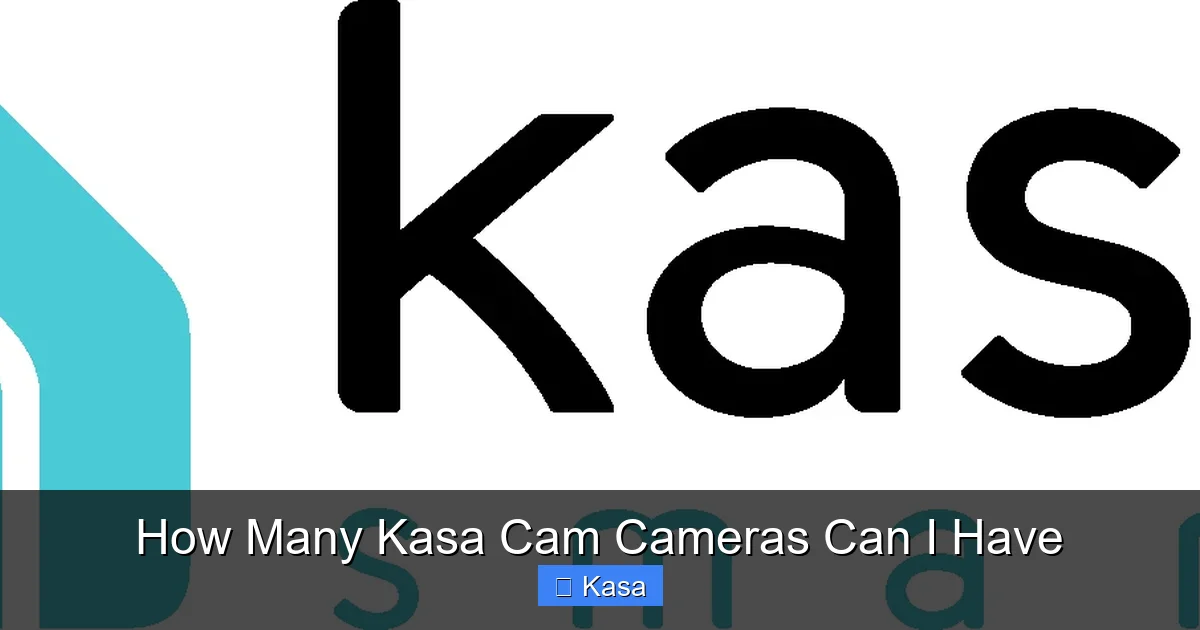 How Many Kasa Cam Cameras Can I Have