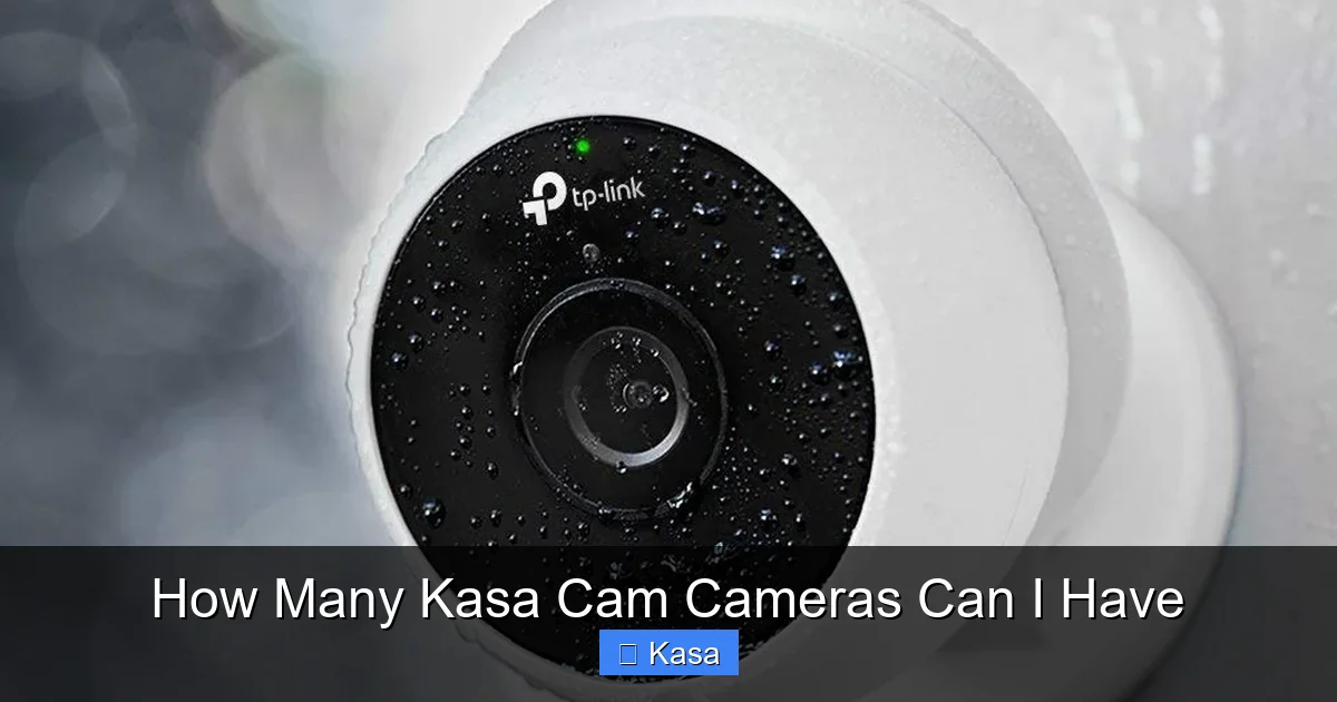 How Many Kasa Cam Cameras Can I Have