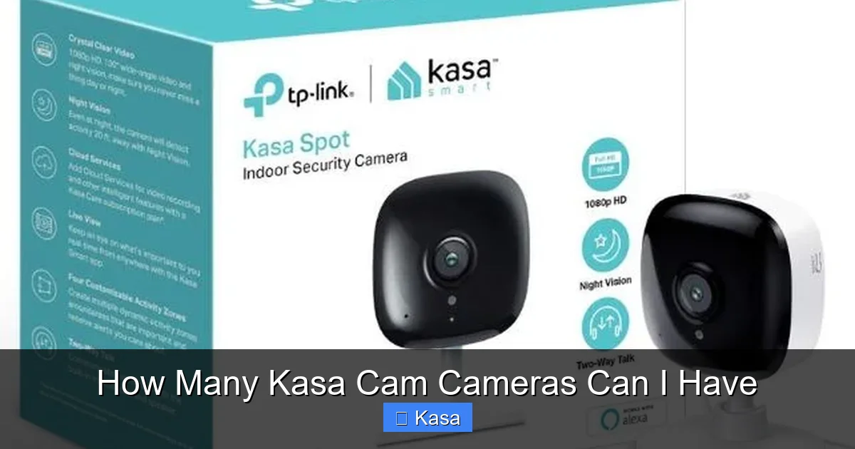 How Many Kasa Cam Cameras Can I Have