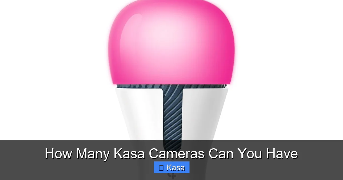 How Many Kasa Cameras Can You Have