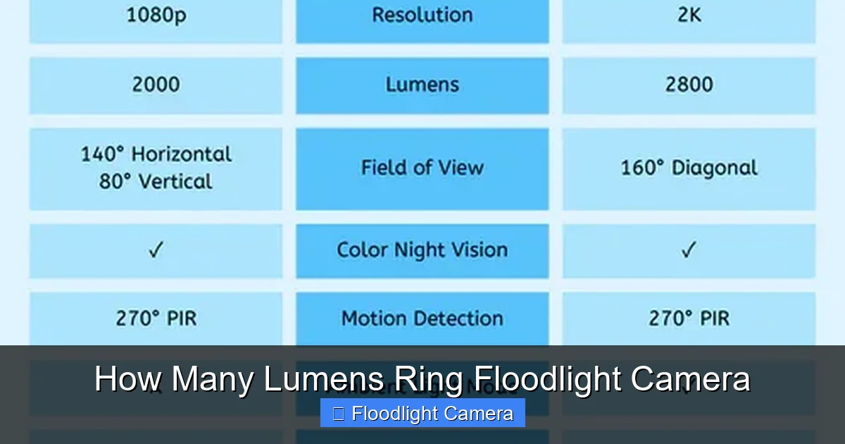 How Many Lumens Ring Floodlight Camera