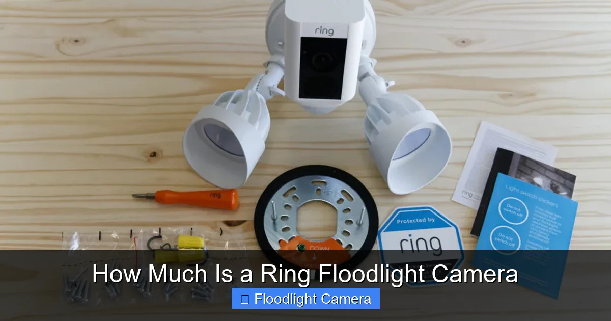 How Much Is a Ring Floodlight Camera