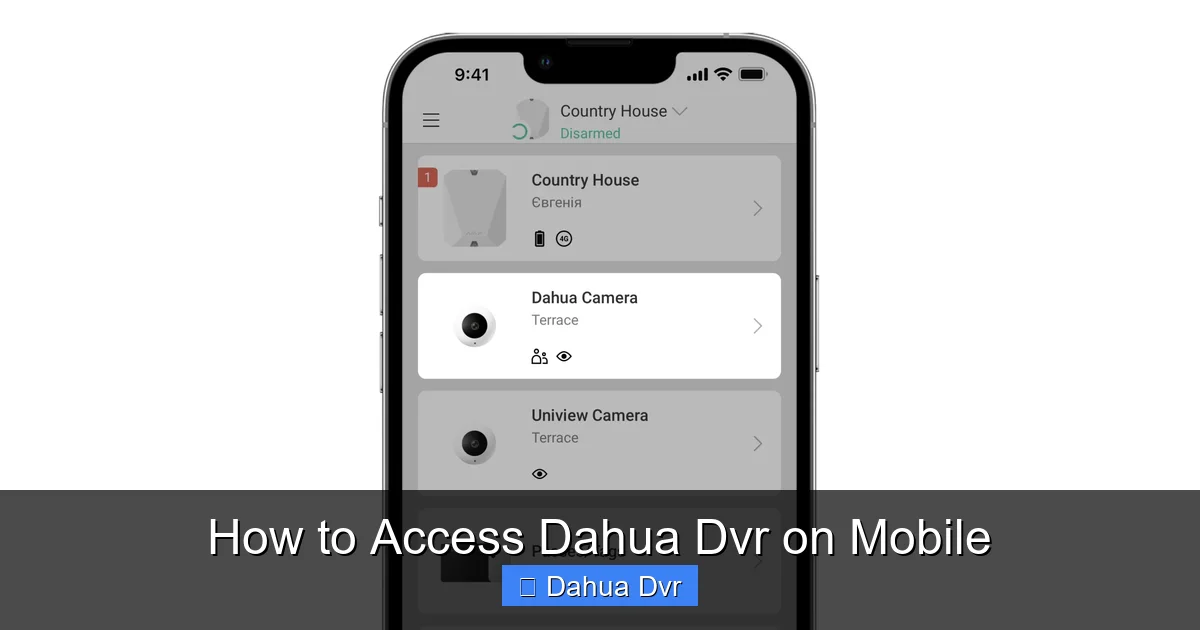 How to Access Dahua Dvr on Mobile