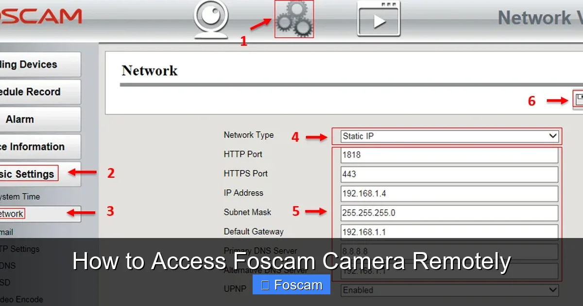 How to Access Foscam Camera Remotely