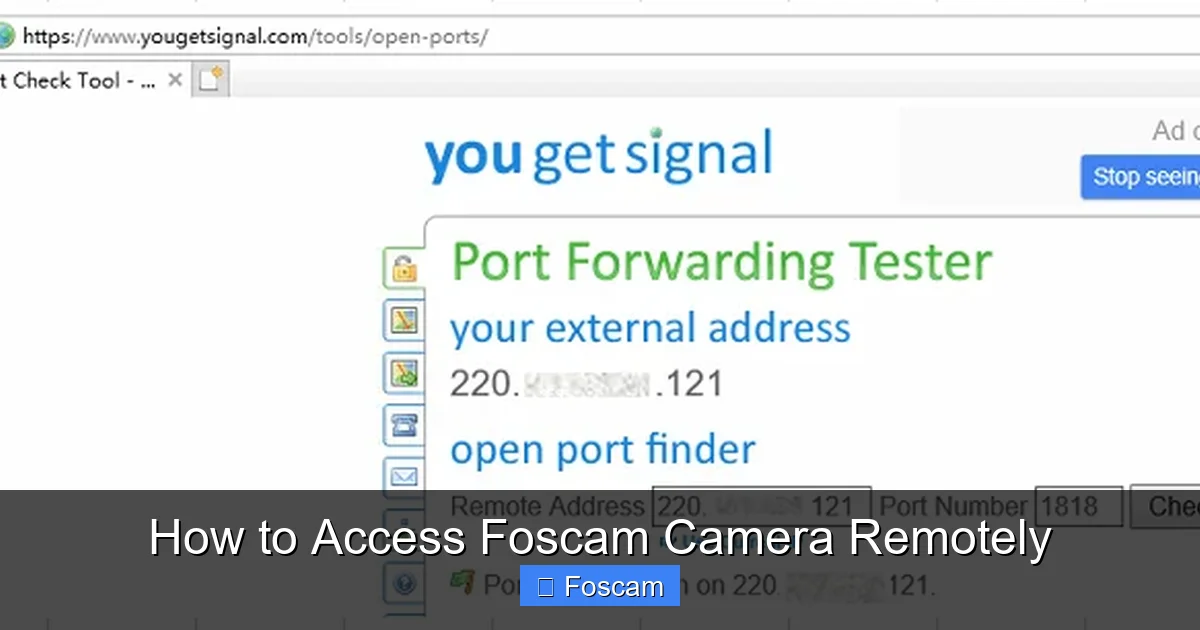How to Access Foscam Camera Remotely