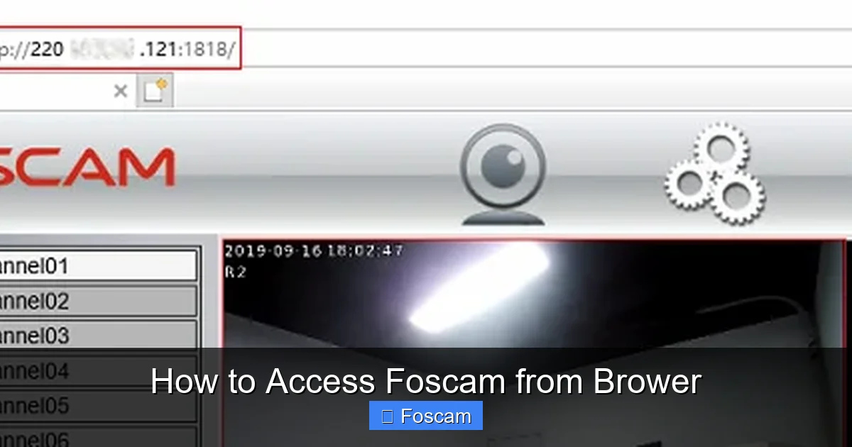 How to Access Foscam from Brower